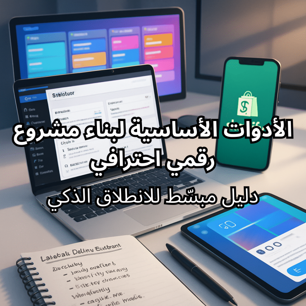 الأدوات الأساسية لبناء مشروع رقمي احترافي